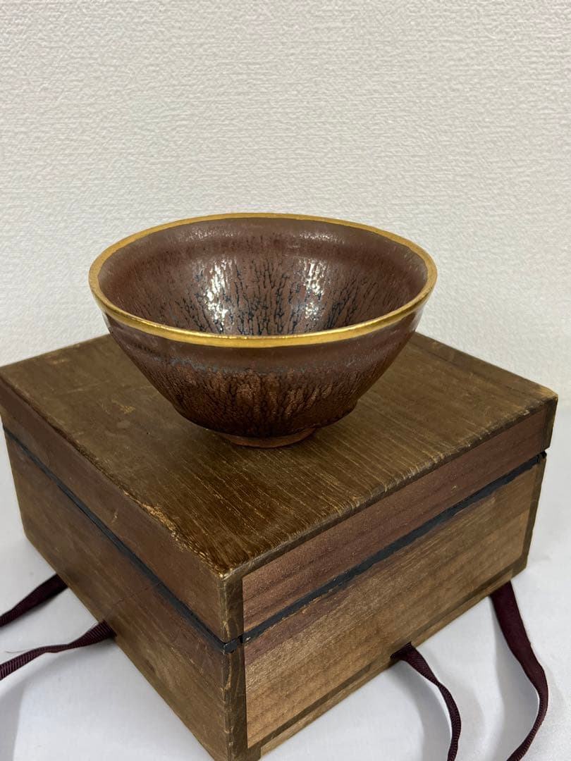 稀少品】宋時代 天目茶碗 建盞 共箱 XG3--33 - メルカリ