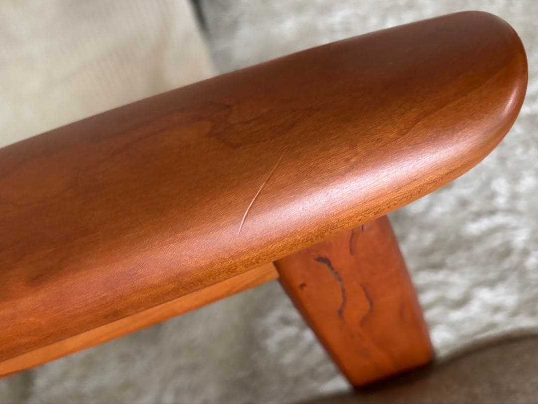 最終価格】カリモク60 Kチェア1シーター フラノヘージュ ブラック