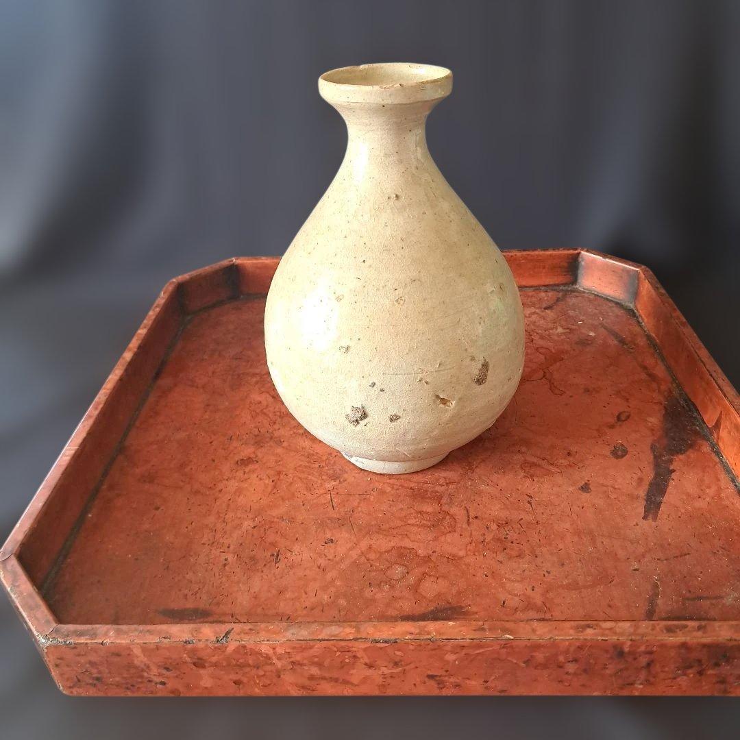 特別出品！ これぞ骨董！」 李朝 白磁徳利 (幅13cm 高さ20cm) 骨董