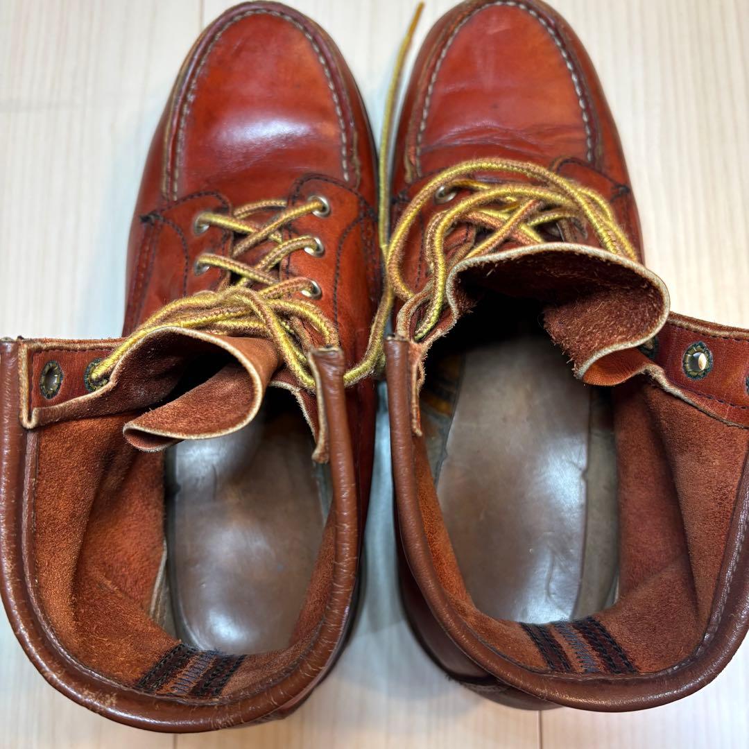 希少/90s】レッドウィング 875 半円犬タグ 赤茶 オリジナル箱付 7E