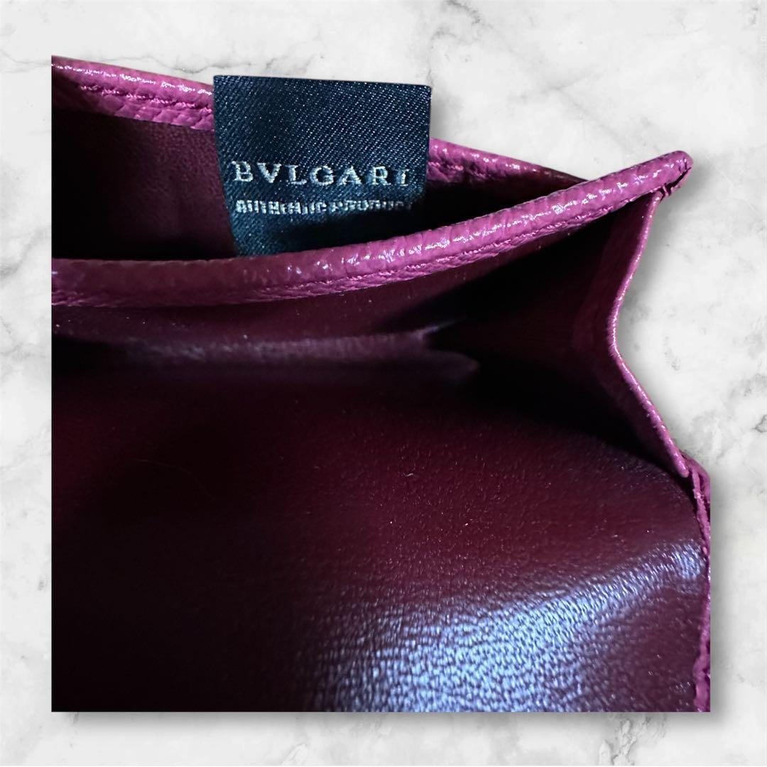 ブルガリ 名刺入れ カードケース ロゴクリップ レザー ビジネスの通販