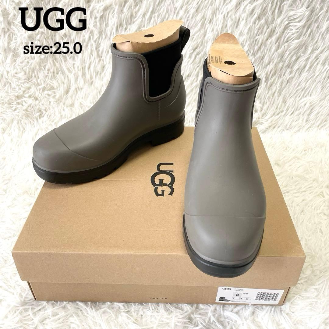 未使用級✨UGG DROPLETドロップレット レインブーツ グレー系 25.0 楽天市場】アグ UGG シューズ ブーツ レインブーツ DROPLET ドロップ