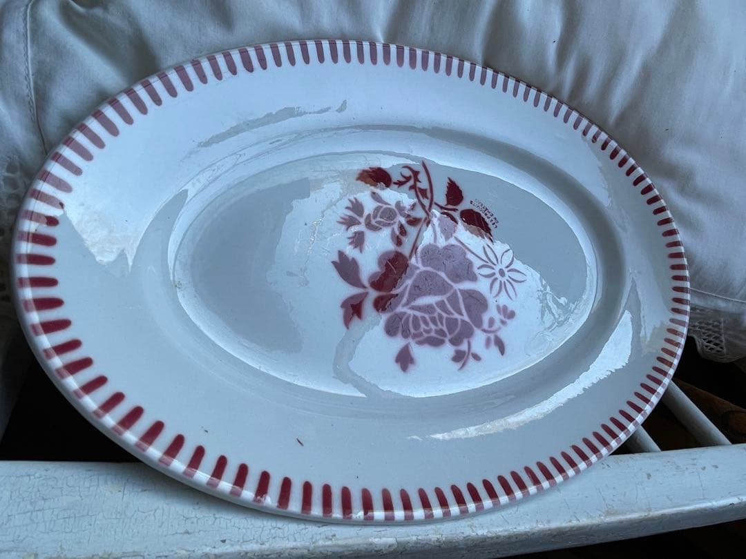 murakawa 様専用陶器 リュネビル オーバル 楕円形 大皿 薔薇 ラヴィエ