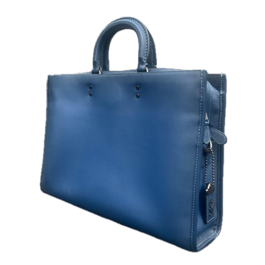 COACH バッグ ネイビー ストラップ有 グラブタンレザー 本革 ビジネス cy769_qbdeb_a0