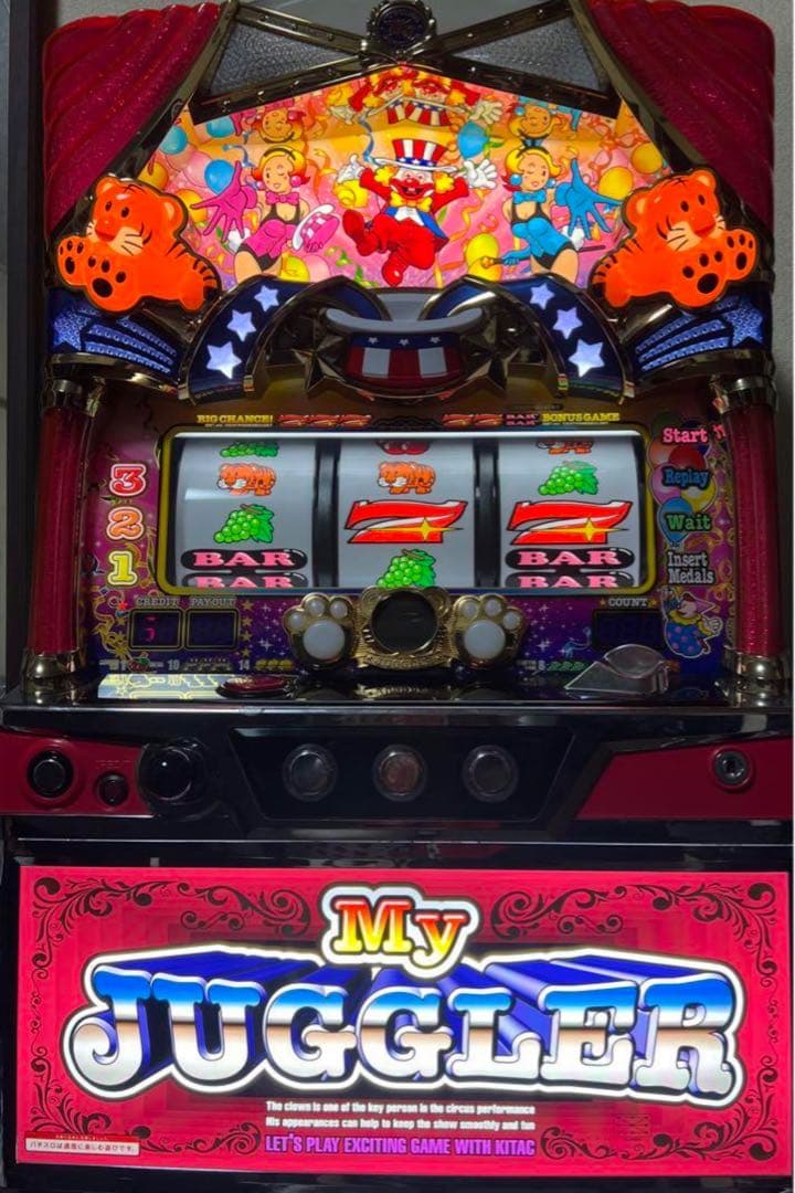 sマイジャグラー5(Ⅴ) 実機(データカウンター、イヤホンコンバーター付