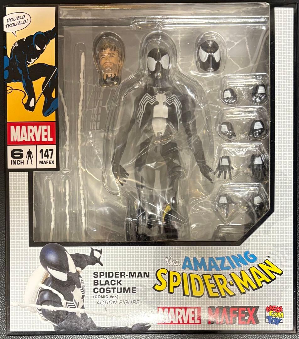 MAFEX スパイダーマン ブラックコスチューム Amazon.co.jp: MAFEX マフェックス No.147 SPIDER-MAN BLACK COSTUME