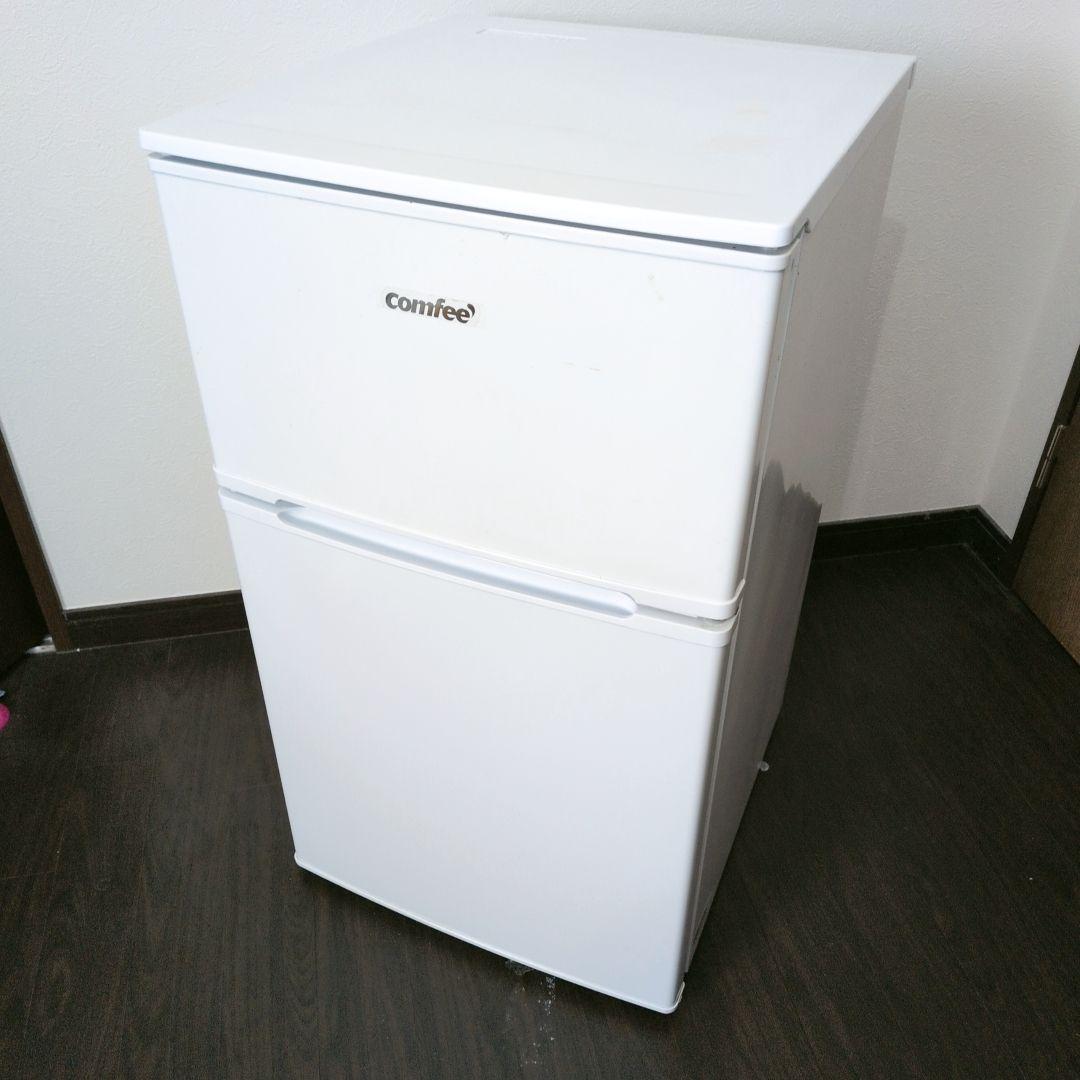【送料込み】comfee RCT90WH/E 冷蔵庫 90L（2022年製） Amazon | COMFEE' 冷蔵庫 90L 幅47.8cm 2ドア 右開き コンパクト 耐熱