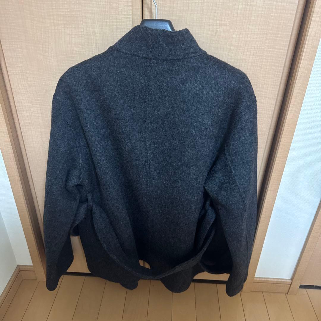 OHOTORO Ecru Half Coat チャコール ウールコート - メルカリ