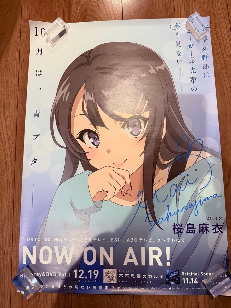 非売品］青春ブタ野郎はバニーガール先輩の夢を見ない 販促ポスター