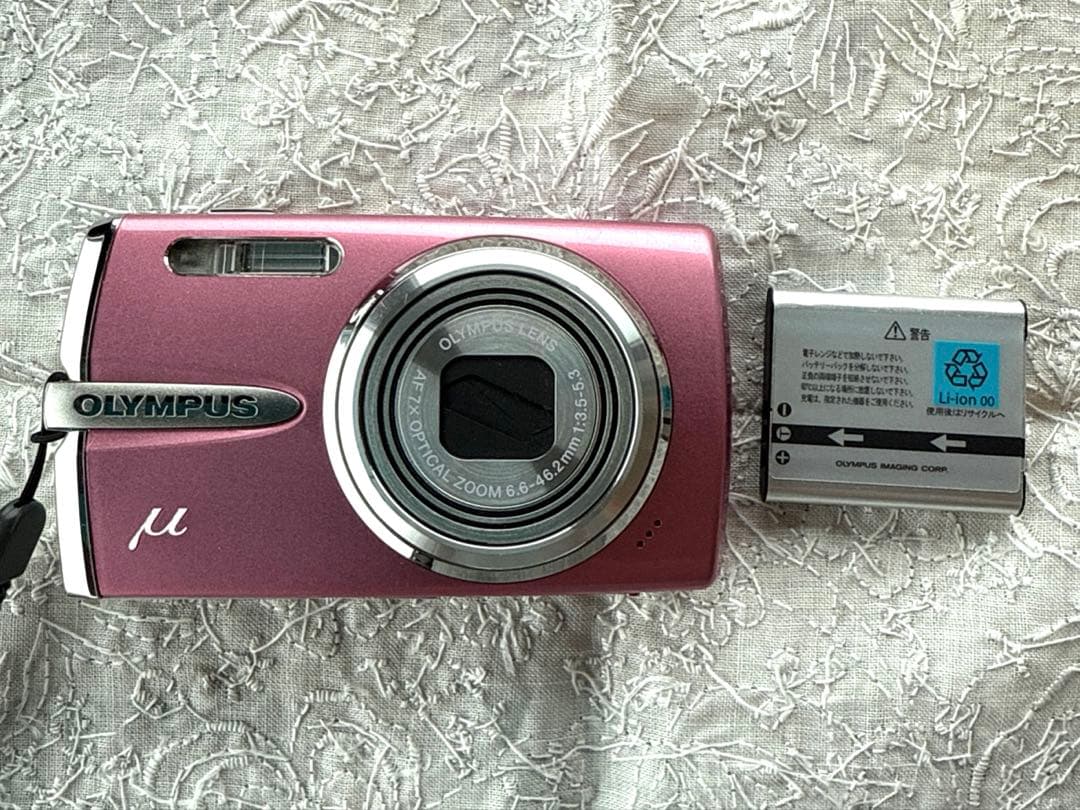 オリンパスμ1020デジカメ（ピンク） 動作確認済