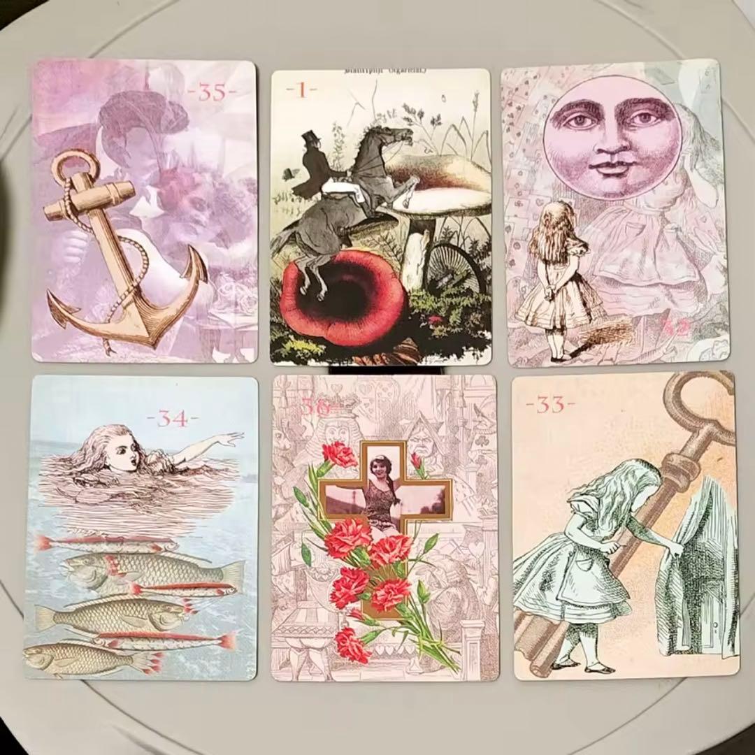 新品 不思議の国のアリス ヴィンテージ ルノルマンカード タロット