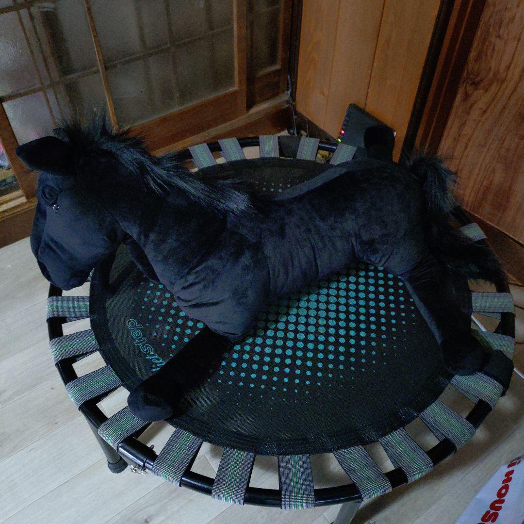 超BIG くたっと GIGA サラブレッド 黒い馬 ぬいぐるみ 大型 新品 タグ