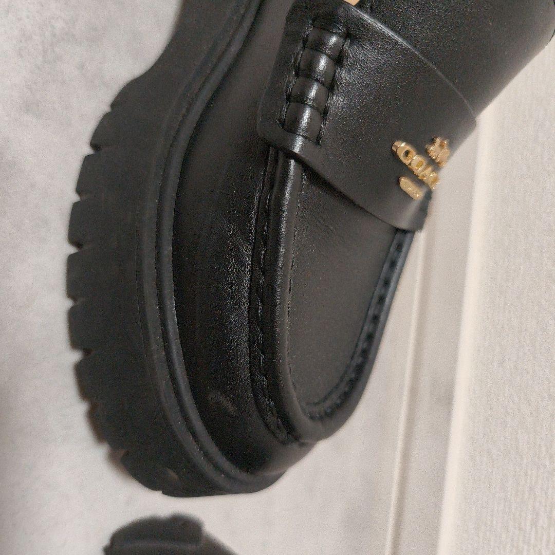 COACH ルーシー 厚底ローファー 22.5cm