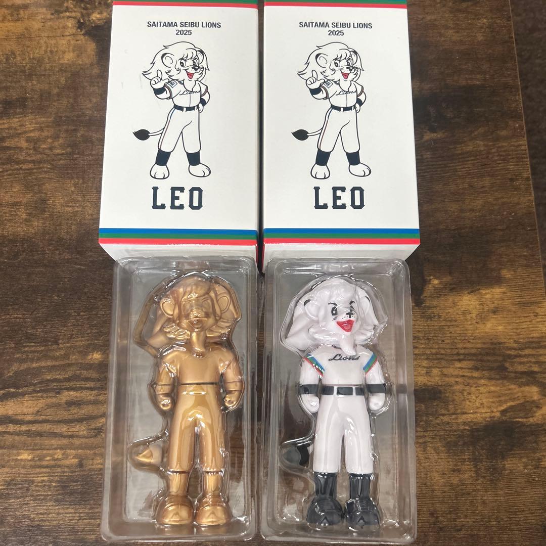ヤ*中様 埼玉西武ライオンズ レオフィギュア ゴールド 金、ノーマル 2