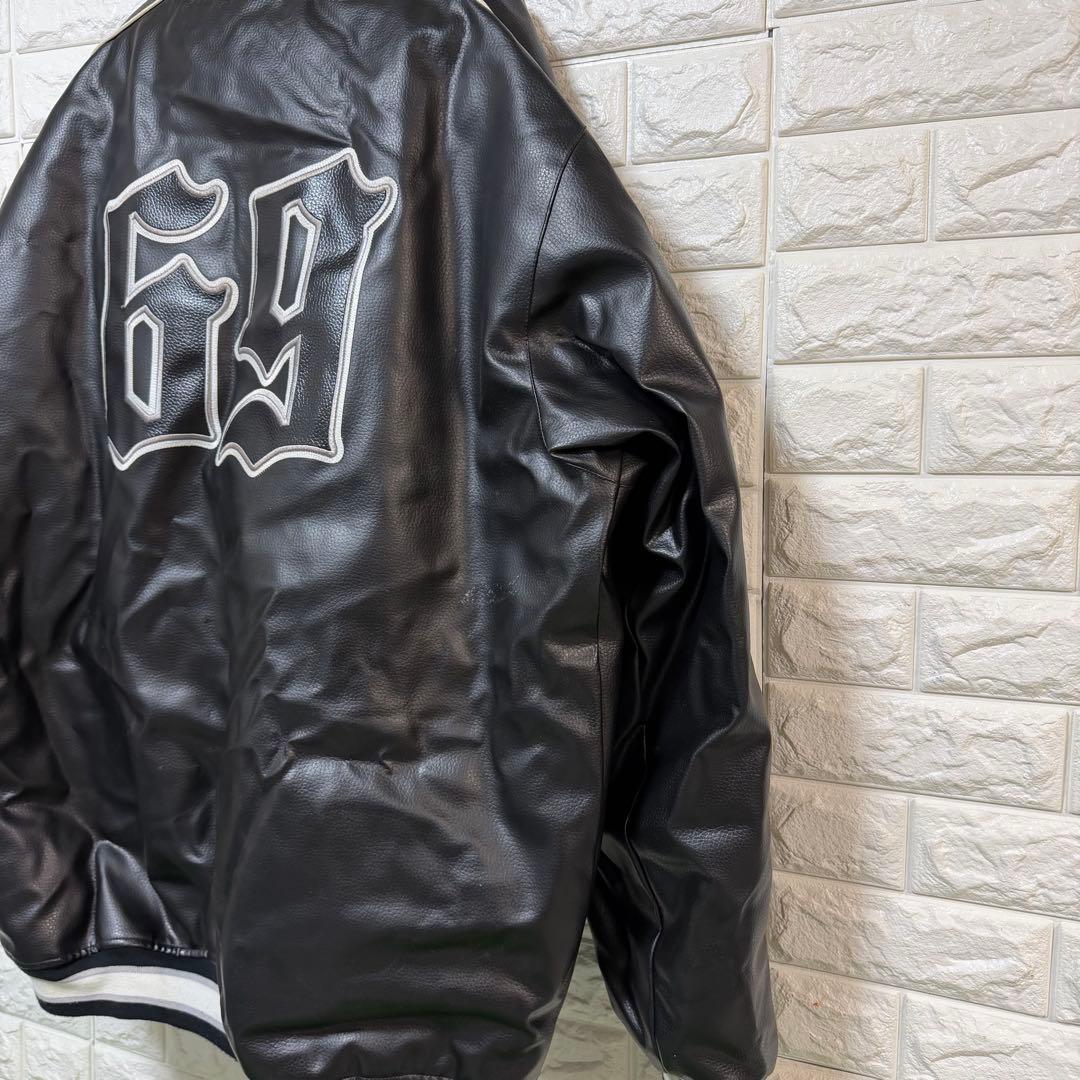 激レア Player69 レザー ジャケット hiphop 2000 3XL - メルカリ