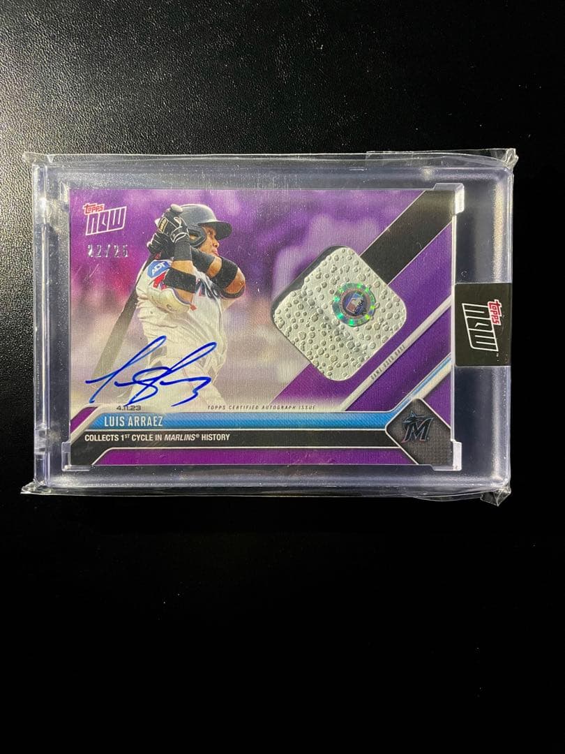 25枚限定 Topps now luis arraez マーリンズ初サイクル安打 速報）Topps株式会社が Topps NOW新商品「Yoshinobu Yamamoto-2025 MLB