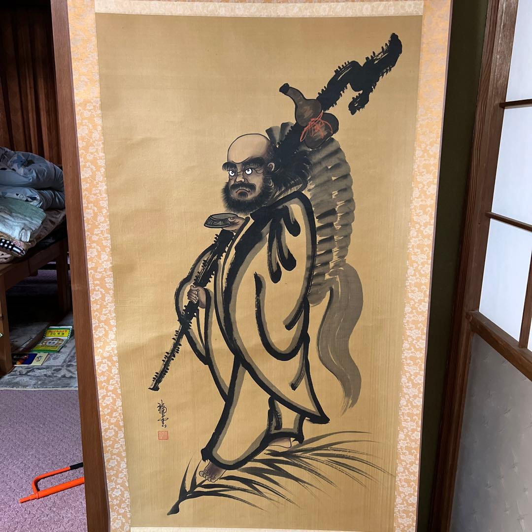 福雲〉掛け軸 達磨 達磨図 だるま 中国◇箱なし◇【詳細不明】 - メルカリ