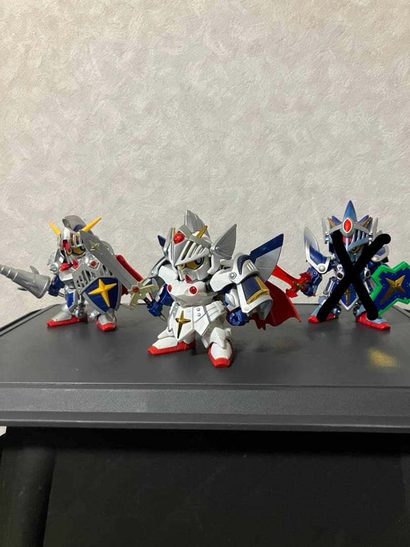 SDガンダムBB戦士 LEGENDBB ナイトガンダム3点セット　塗装完成品 レジェンド LEGEND BB 騎士ナイトガンダム 全塗装完成品 BB戦士