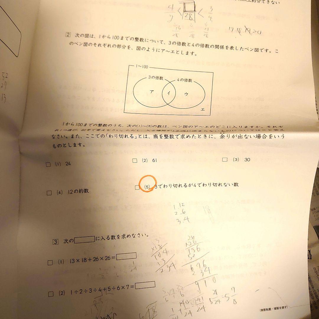 2025 日能研 2024年 6年生 育成 テスト 全国公開模試 実力判定テスト
