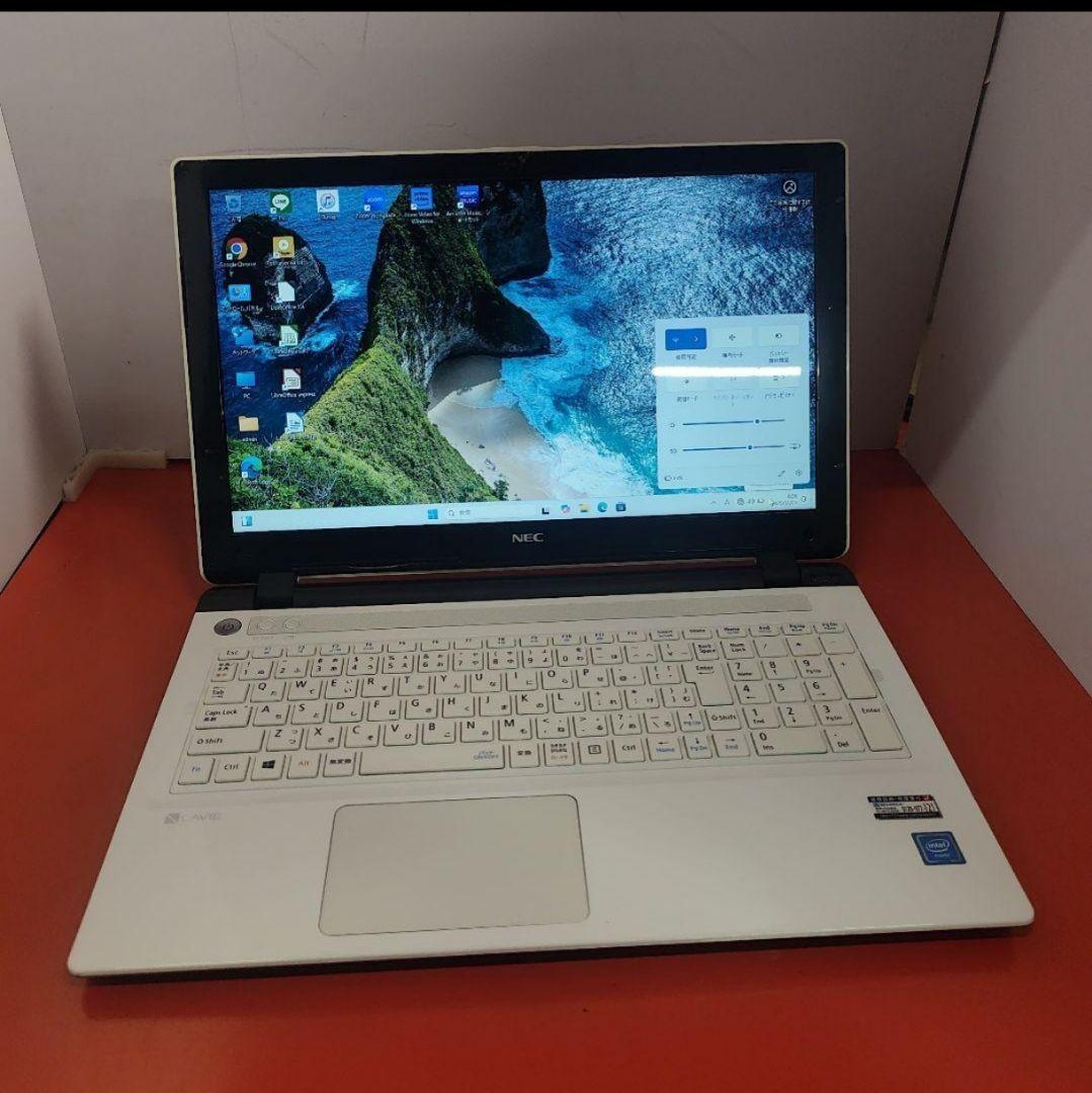 NEC 爆速SSD Windows11 ノートパソコン 極美品 Windows11 オフィス 高音質 極美品 ノートパソコン DVD爆速SSD