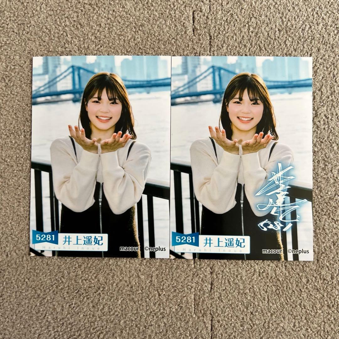 ボートレース マクール ブロマイド 井上遥妃2枚 サイン入り 競艇