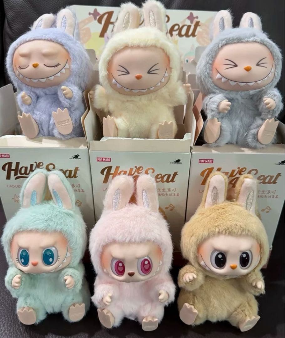 KaYaHave Seat ぬいぐるみ 6種セット THE MONSTERS - Have a Seat Vinyl Plush Blind Box - POP MART (Japan)