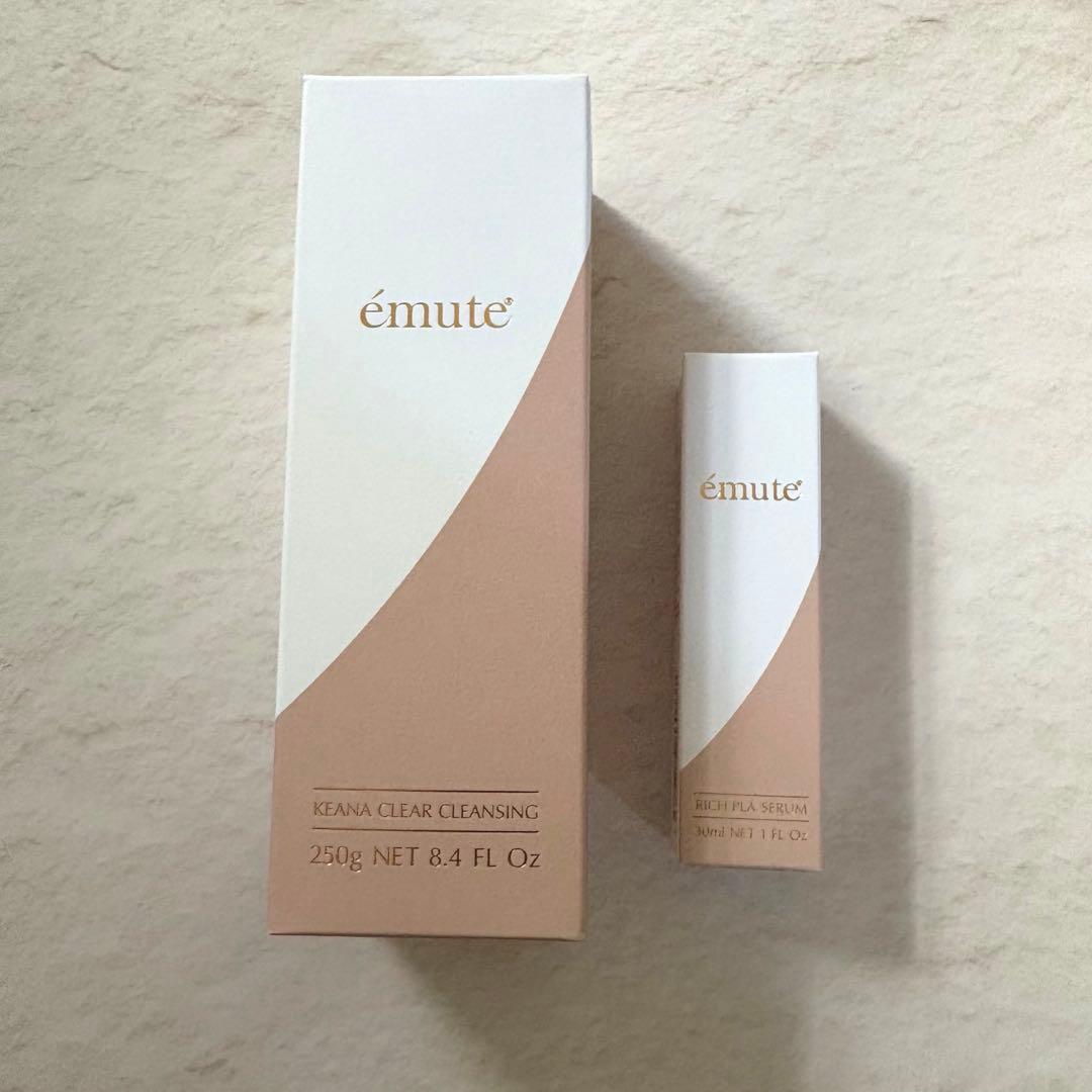 値下げ❗️【新品未開封】エミューテ　毛穴クレンジング&美容液セット エミューテemute 毛穴ケア 3点セット クレンジング 美容液 クリーム