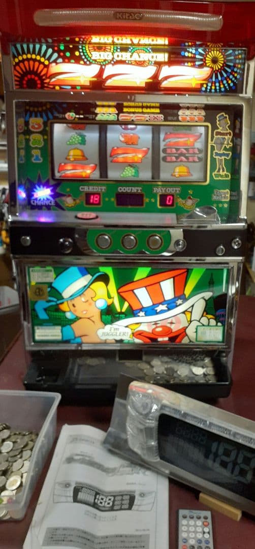 B*n様 ︎ジャグラー&ガールスロットマシン家庭電源使用！