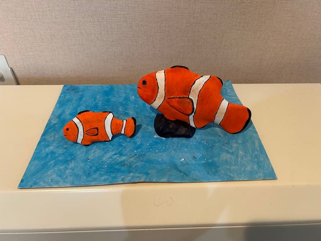 クマノミの立体オブジェ 「クマノミ親子」 作takuma 現代アート クマノミの立体オブジェ 「クマノミ親子」 作takuma 現代アート 【公式