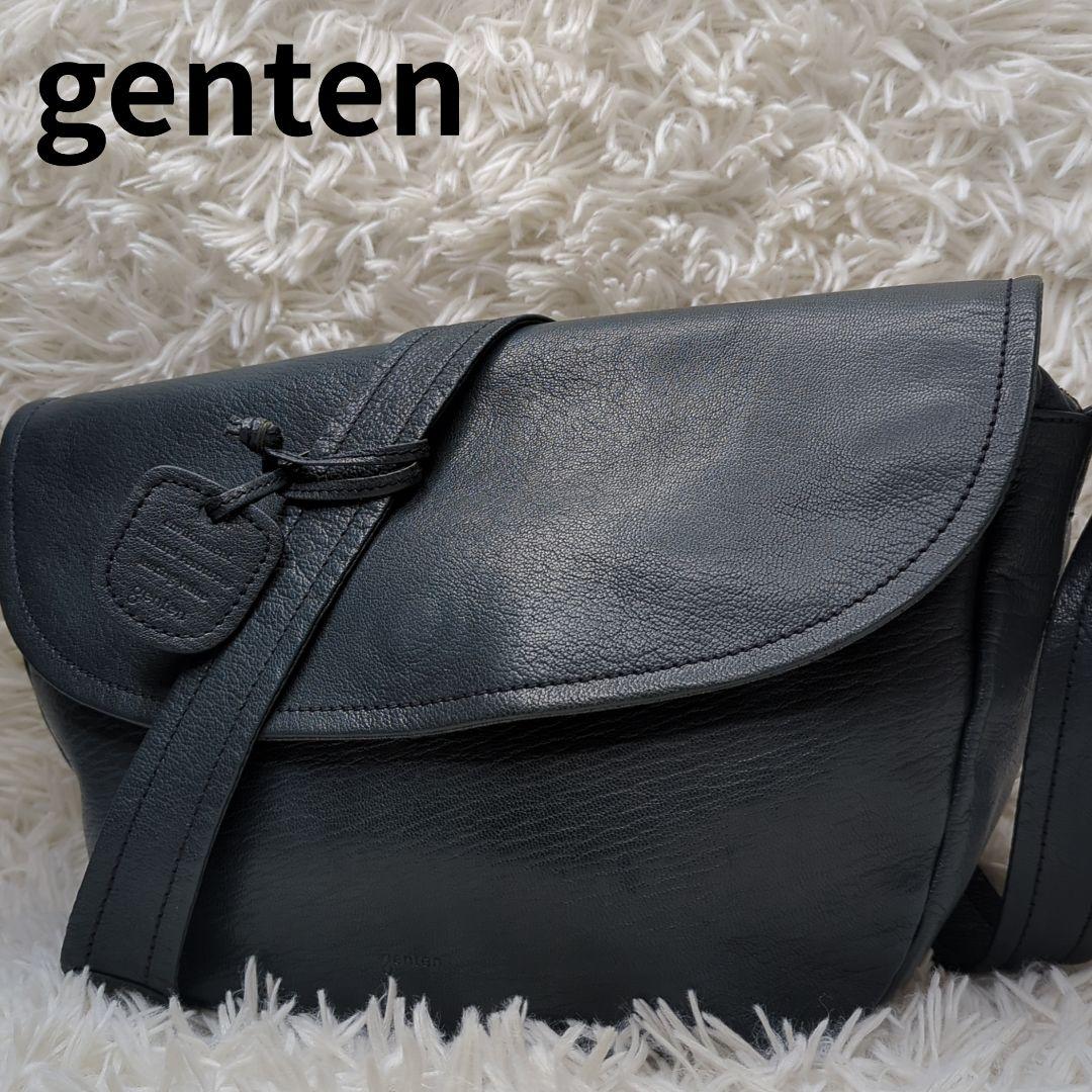 ナ*ツ様 希少色✨ゲンテン ゴートベーシック ショルダーバッグ レザー 青緑 ロ ナ*ツ様 希少色✨ゲンテン ゴートベーシック ショルダーバッグ レザー