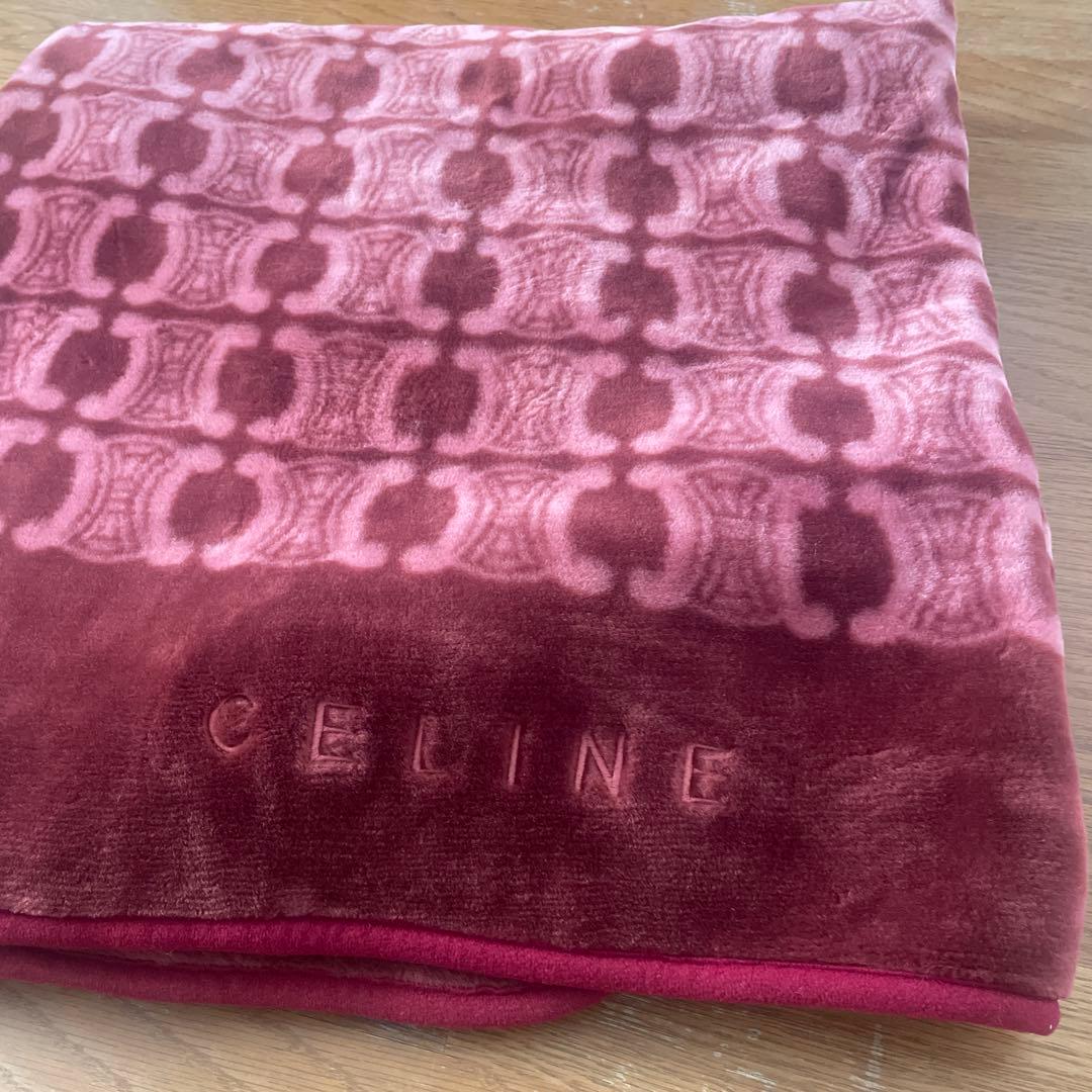 CELINE セリーヌ　マカダム柄　アクリルハーフケット 140×100cm 新品未使用品】セリーヌCELINE マカダム柄ハーフケット 140x100cm