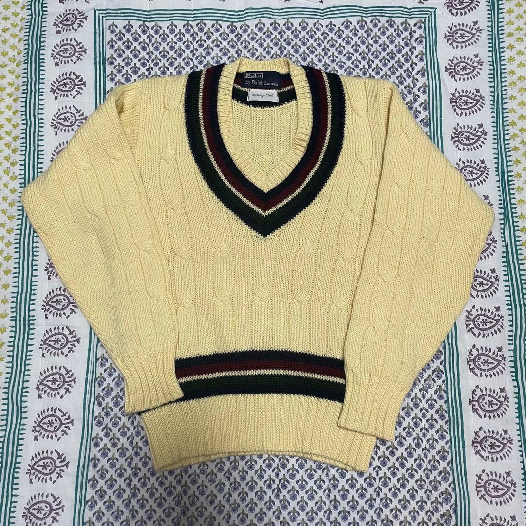 しらPolo Ralph Lauren 100% チルデンニット 中古・古着通販】POLO BY RALPH LAUREN (ポロ バイ ラルフローレン