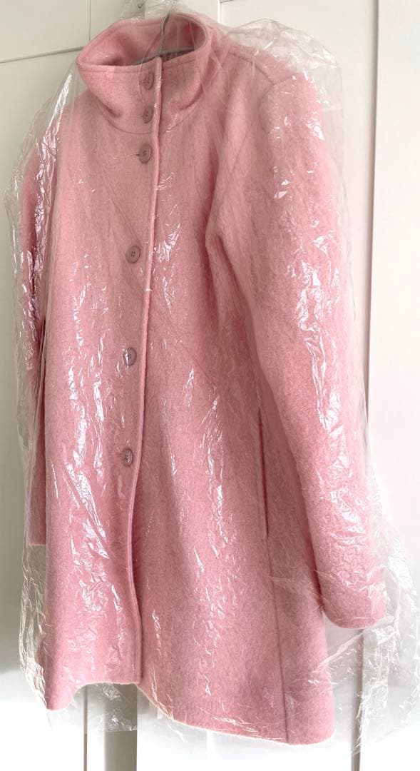 新品タグ付半額agnes b.アニエスべー ピンク上質ウール コート - メルカリ