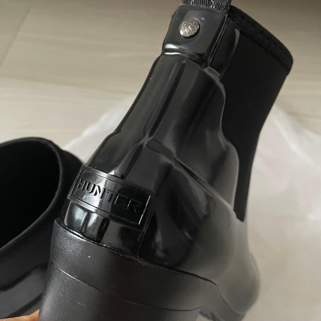 【年内値下げ】HUNTER チャンキーヒールレインブーツ　23.5cm