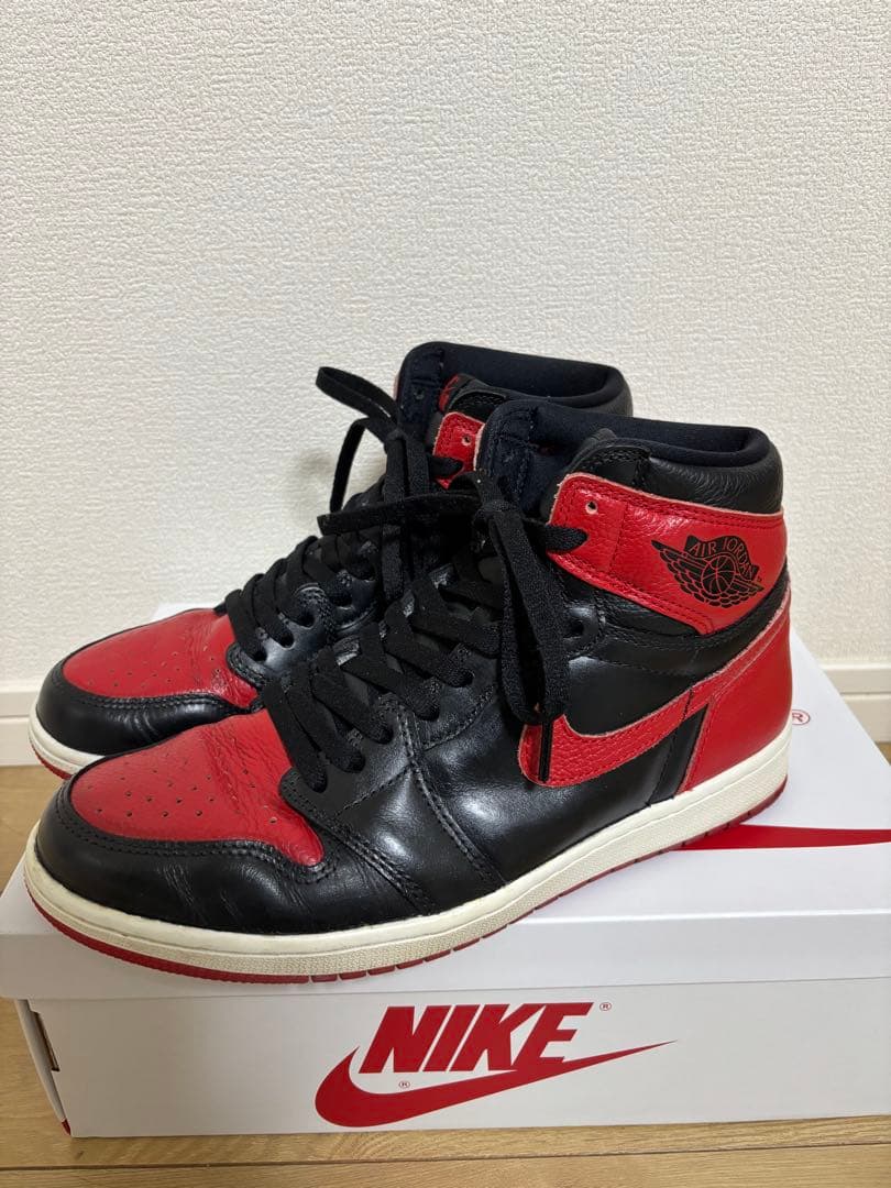 ナイキ エアジョーダン1 レトロハイOG \"ブレッド\" カスタム 28.0cm
