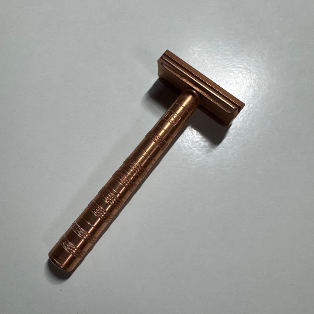 ヘンソンシェービング(ゴールド 安全剃刀 金属製) 替刃80枚セット