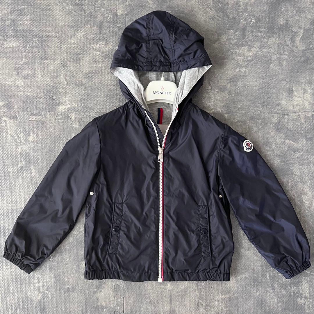 美品★モンクレールMONCLER キッズ ナイロンパーカー ブルゾン 104cm モンクレール キッズ ブルゾン MONCLER ブランド 子供服 アウター
