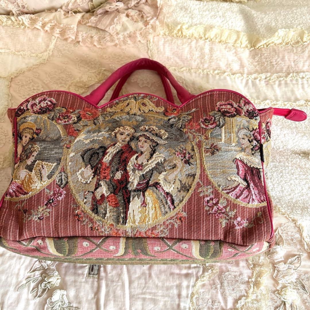 専用 フランスアンティーク ヴィクトリアレースブラウス ロココ調バッグ