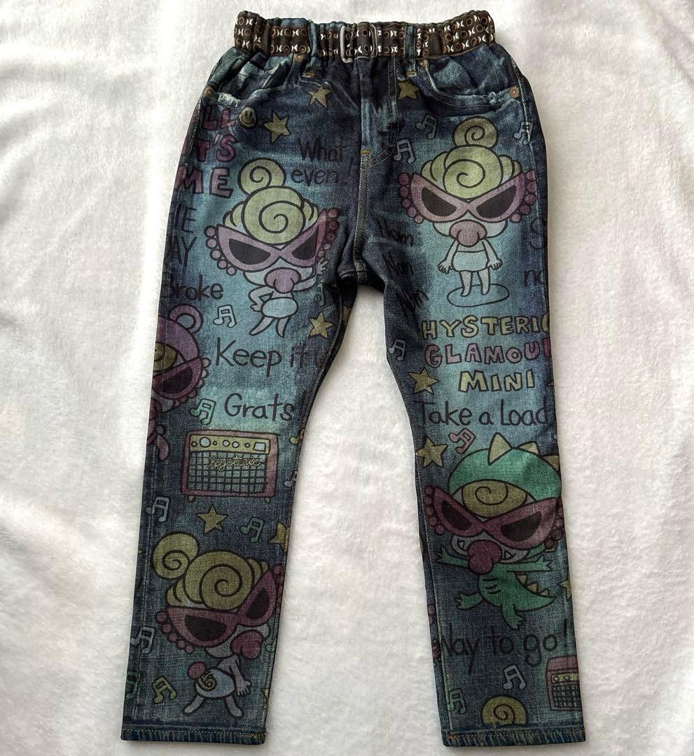 HYSTERIC MINI ライク・ア・デニム ロングパンツ 110cm HYSTERIC MINI ライク・ア・デニム ロングパンツ 110cm - ボトムス