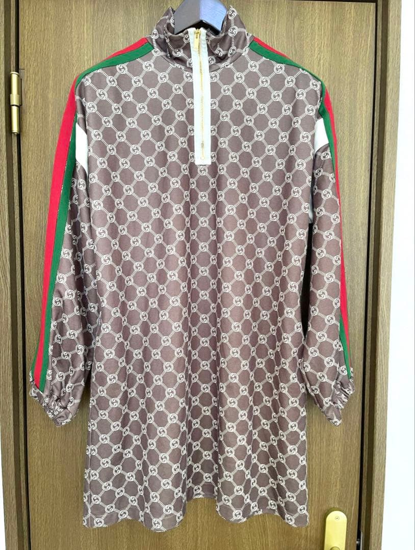 グッチ インターロッキングGテクニカルジャージードレス モノグラム