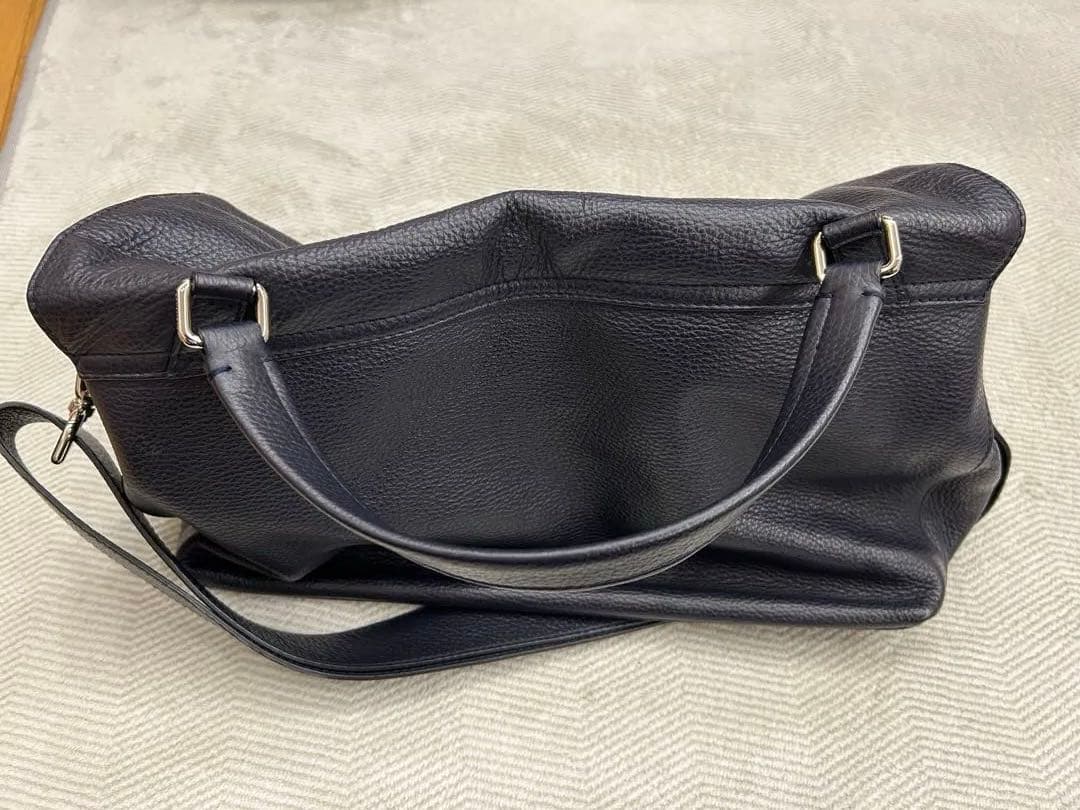 ZANELLATO POSTINA ネイビー レザー ショルダーバッグ M+ - メルカリ