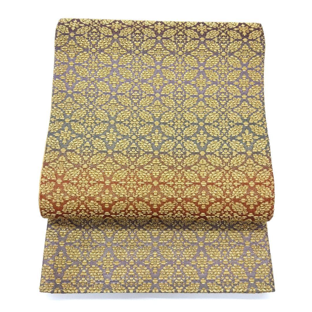 袋帯 輪奈織 花菱七宝 花角 24M351f pd_edd5e0426218e2e79d075aa3475