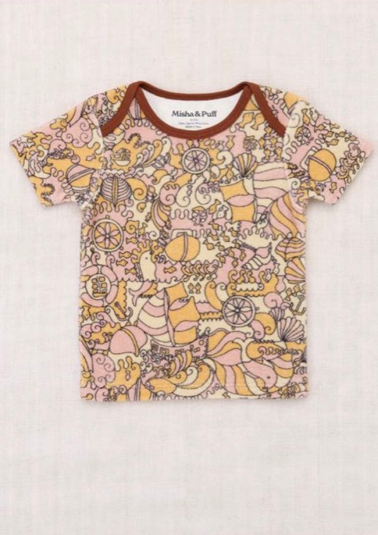 トップス Misha & Puff Baby Lap Tee Misha and Puff Baby Petit Lap Tee - Mist Avenue Stripe - LILY