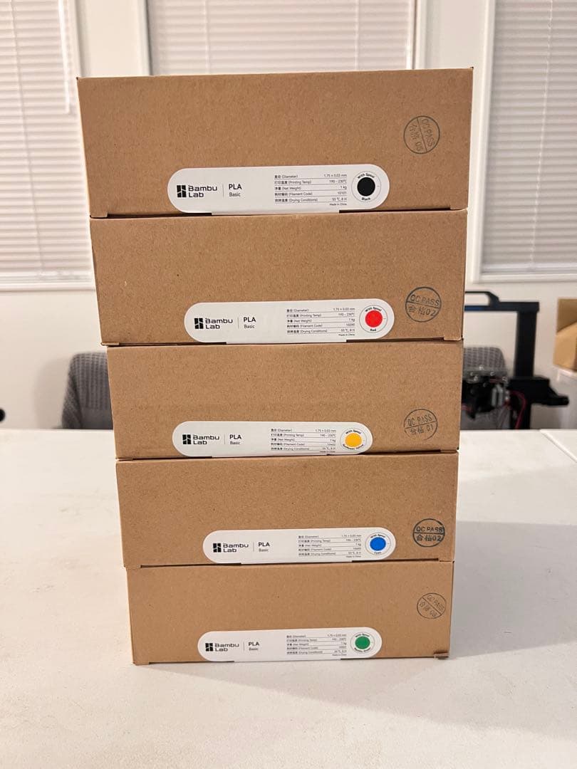 Bambu Lab フィラメント スプール付き PLA Basic 5色セット Bambu Lab PLA Basic Filaments with Spool | Swing Design