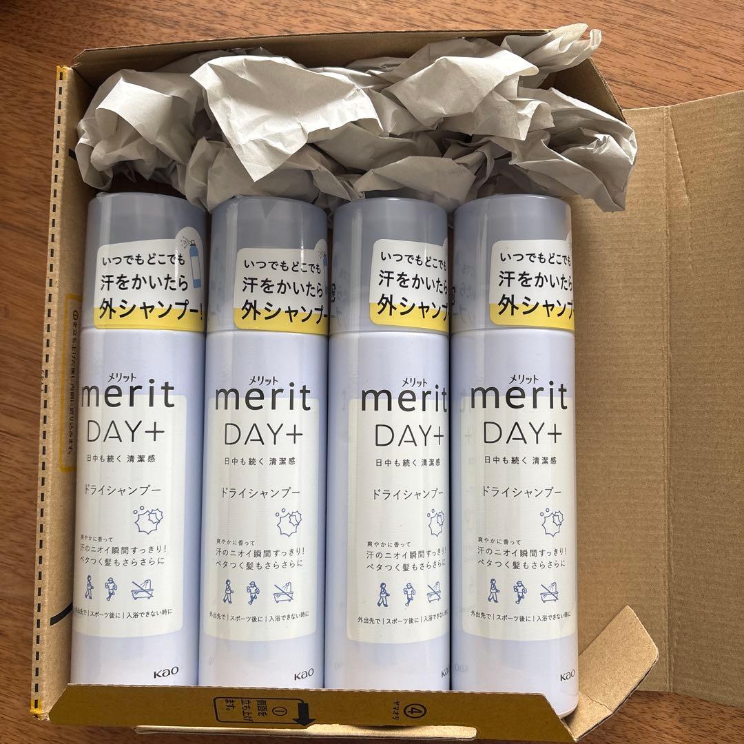 merit DAY+ ドライシャンプー 4本セット - メルカリ