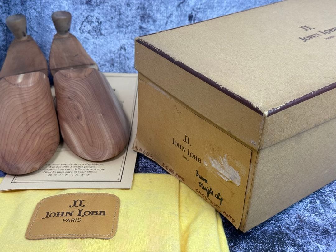 付属品完備　ジョンロブ　ネイダー　5.5EE　チェスナット　8695ラスト