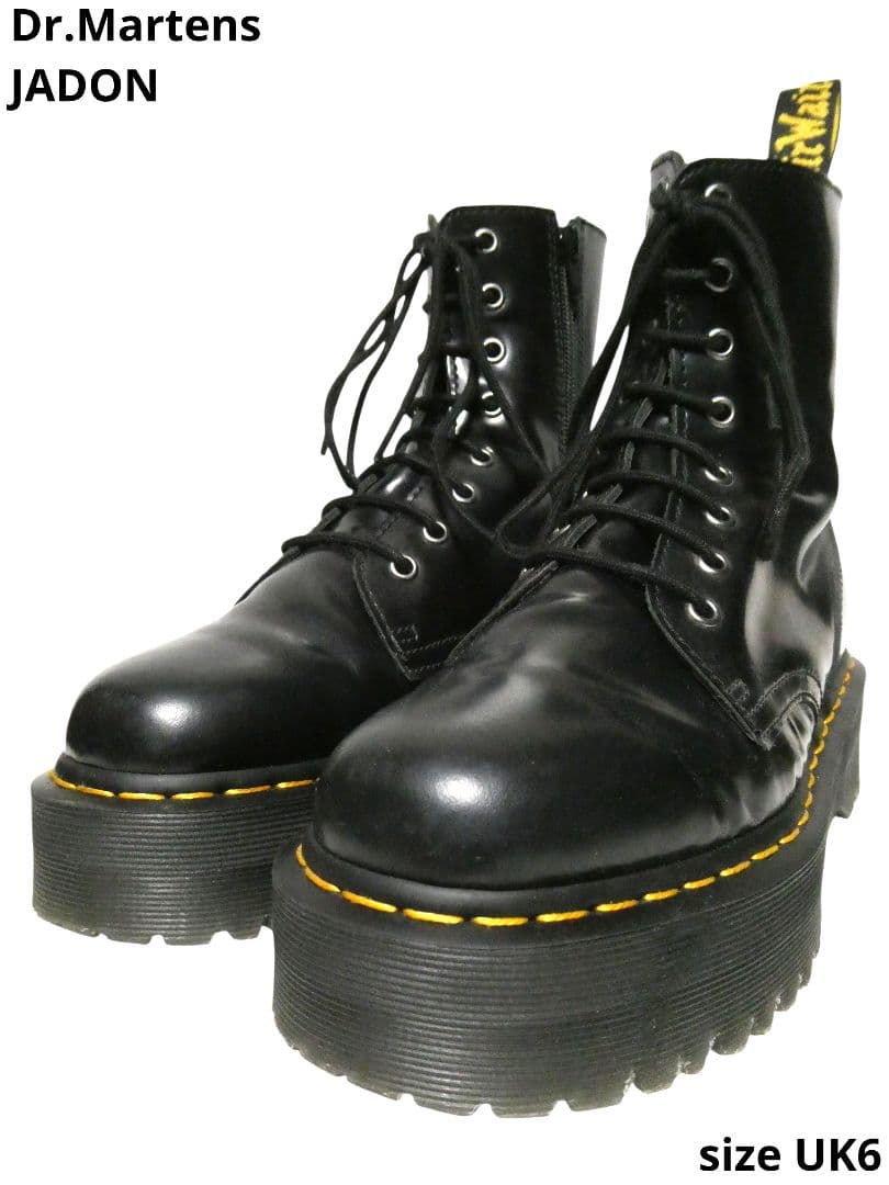 激安！超絶人気！ユニセックスサイズUK6！ドクターマーチンJADONダブルソール 激安！超絶人気！ユニセックスサイズUK6！ドクターマーチンJADONダブル