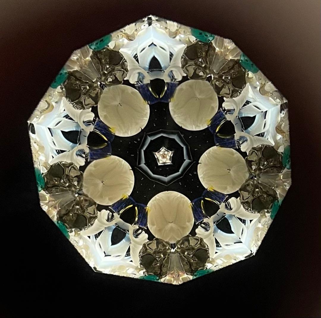 大幅値下げ‼️【万華鏡】ステンドグラス/オイル 池田憲昭作 希少品 袋