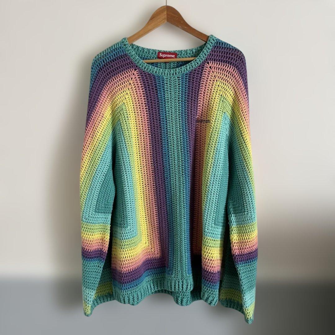 Supreme Hand Crocheted Sweater - メルカリ