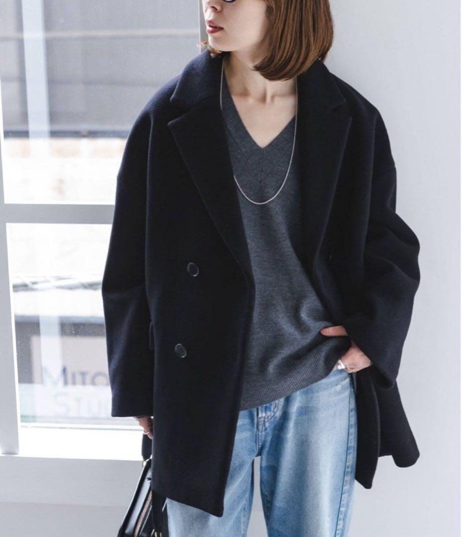 【極美品】NOBLE MTRオーバーPコート38 黒 ブラック MTRオーバーPコート | ノーブル(Noble) | マルイウェブチャネル